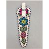 Image 2 : Mother of Pearl Handle Knife with Beaded Sheath