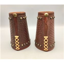 “Spotted” Leather Cowboy Cuffs