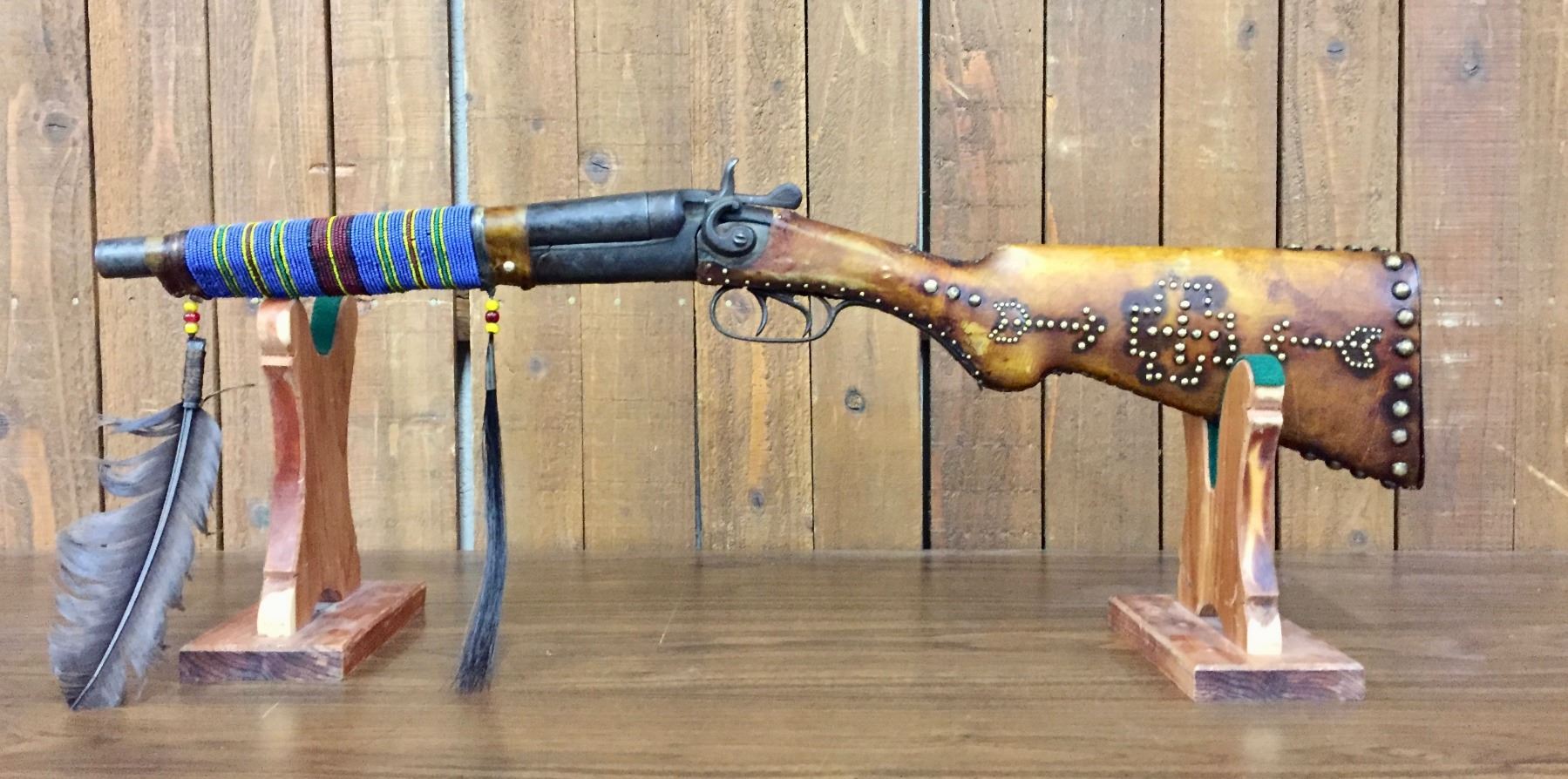 Tacked Double Barrel Novelty Shotgun