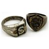 Image 2 : 2 MARKED STERLING SILVER RINGS SIZE 7-10