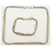 Image 1 : MATCHING STERLING SILVER NECKLACE AND BRACELET