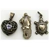 Image 1 : 3 MARKED STERLING SILVER PENDANTS-