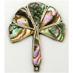 BEAUTIFUL MEXICO MARKED ABALONE PENDANT