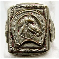 MEXICO MARKED MENS LUCKY HORSESHOE RING