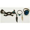 Image 1 : NAVAJO STERLING LOT WITH TURQUOISE STONES!