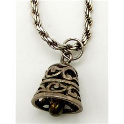 18 INCH ITALY STERLING NECKLACE MARKED "FAS"