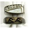 Image 1 : LOT OF 2 STERLING RINGS SIZES 8 & 9