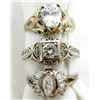 Image 1 : STERLING SILVER RING LOT OF 3