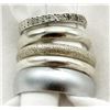 Image 1 : LOT OF 5 STERLING BAND - TYPE RINGS