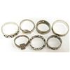 Image 2 : LOT OF SIX BAND TYPE SILVER RINGS