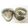 Image 2 : TWO STERLING SILVER RINGS SIZE 6-7
