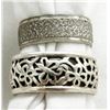Image 1 : 2 BAND - TYPE STERLING RINGS