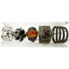 Image 1 : LOT OF 5 SILVER RINGS