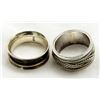Image 2 : LOT OF 2 STERLING RINGS SIZES 6