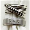 Image 1 : 2 STERLING SILVER RINGS BAND- TYPE