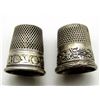 Image 1 : TWO STERLING THIMBLES TOTAL 4.3 DWT