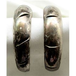 MEXICO SILVER HOOP EARRINGS