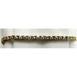8" BRACELET IMITATION DIAMONDS SHINY