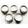 Image 2 : LOT OF 5 RINGS STERLING TOTAL 7.0 DWT