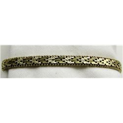 STERLING BRACELET 6.5" TOTAL 6.3 DWT