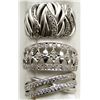 Image 1 : 3 STERLING RINGS  IMITATION DIAMONDS!
