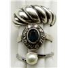 Image 1 : LOT OF 3 SILVER RINGS SIZES 5-6 TOTAL 5.7 DWT
