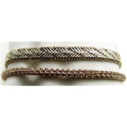 LOT OF TWO STERLING SILVER BRACELETS