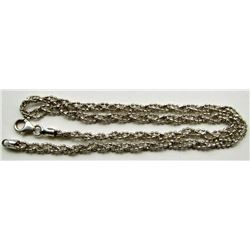 16" STERLING BRAIDED NECKLACE