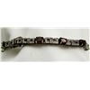 Image 1 : 7" STERLING BRACELET WITH IMITATION DIAMONDS