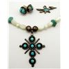 Image 2 : STERLING LOT: (1)NECKLACE WITH TURQUOISE AND