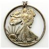 Image 1 : STERLING CHAIN WITH 1943 WALKING LIBERTY