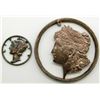 Image 1 : US COIN CUT OUT PENDANTS: (1)MORGAN SILVER