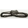 Image 1 : ANTIQUE STERLING CHOKER WITH FLOWER