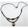 Image 2 : NAVAJO STERLING NECKLACE WITH STERLING BEAD