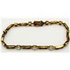 Image 2 : 7 INCH ANTIQUE STERLING LINK BRACELET WITH