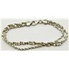 Image 1 : 7 INCH STERLING BRACELET MARKED "ALF"