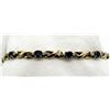 Image 1 : 7 INCH BRACELET WITH DEEP BLUE AND CLEAR