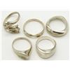 Image 2 : 5-STERLING RINGS DIFFERENT STYLES