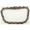 Image 2 : 7 INCH STERLING BRACELET WITH DEEP BLUE STONE