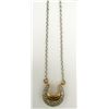 Image 2 : STERLING NECKLACE WITH SPARKLY HORSESHOE