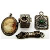 Image 1 : 4-ANTIQUE STERLING PENDANTS MARKED!