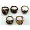Image 2 : 5-STERLING RINGS WITH VARIOUS DETAILS
