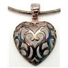 Image 1 : STERLING NECKLACE/CHAIN WITH HEART PENDANT