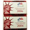 Image 1 : 2004 & 2006 U.S. MINT SILVER PROOF SET