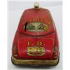 Image 4 : VINTAGE TIN TOY FIRE DEPT CAR NO 1 WIND UP