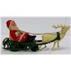 Image 1 : VINTAGE CELLULOID WIND UP SANTA TIN & PLASTIC TOY