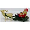 Image 3 : VINTAGE CELLULOID WIND UP SANTA TIN & PLASTIC TOY