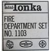 Image 8 : RARE VINTAGE MINI TONKA FIRE DEPARTMENT SET 1103