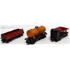 Image 1 : PRE-WAR LIONEL LINES TRAIN CARS - 3 TOTAL - METAL