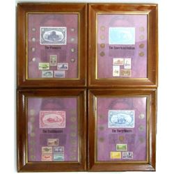 4-FRAMED COIN COLLECTION